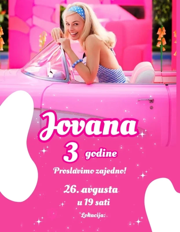 Barbie avantura – Pozivnica za dečije rođendane