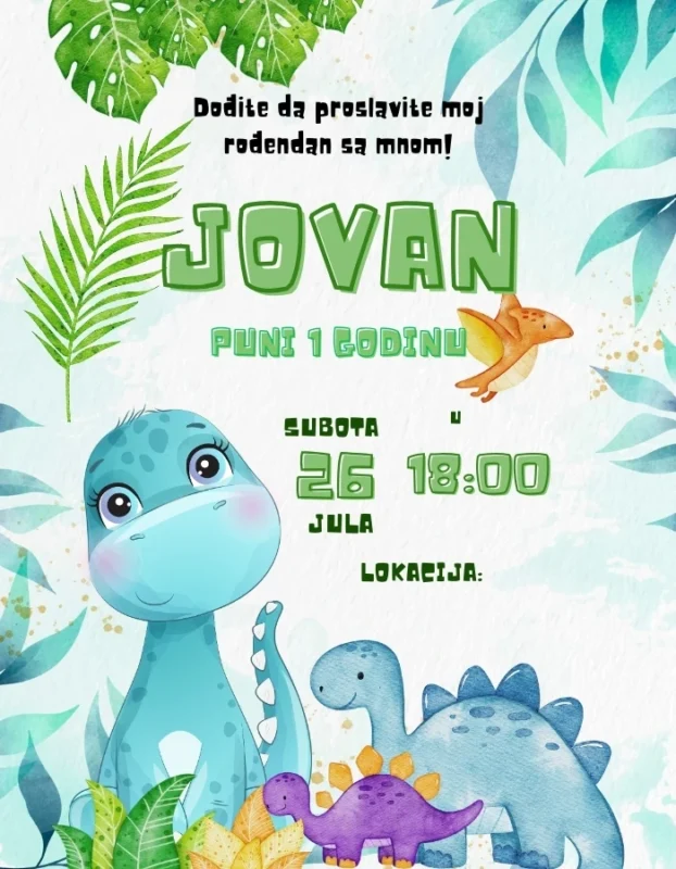 Dino svet na rođendanu