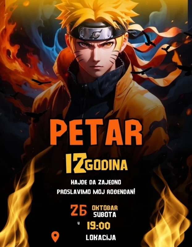 Vatrena Naruto zabava