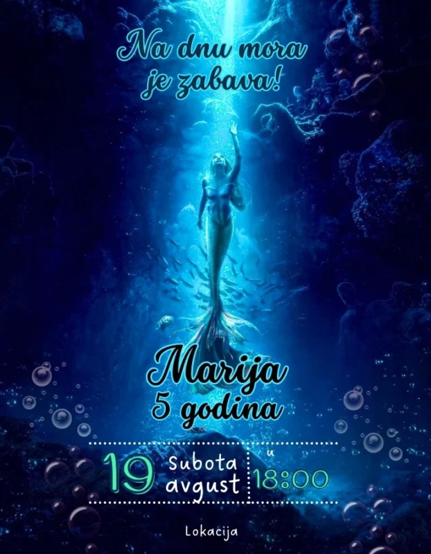 Morska magija – Pozivnica Mala sirena