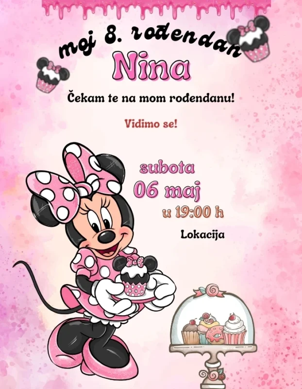 Slatka radost - Pozivnica Mini Maus