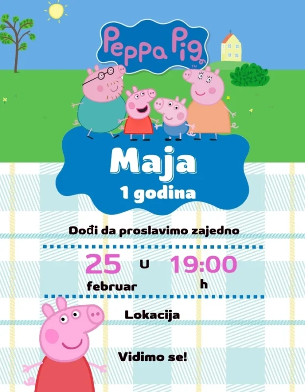 Peppa u prirodi - Pozivnica Peppa Prase