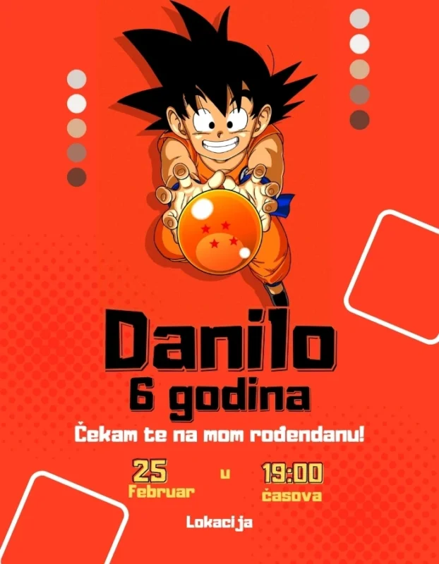 Energetski udar - Goku sa zmajevom kuglom