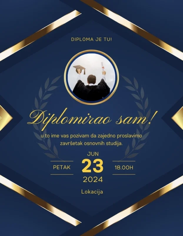 Formalna pozivnica za diplomsku večeru