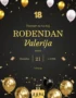 Svečana zlatna pozivnica za 18. rođendan