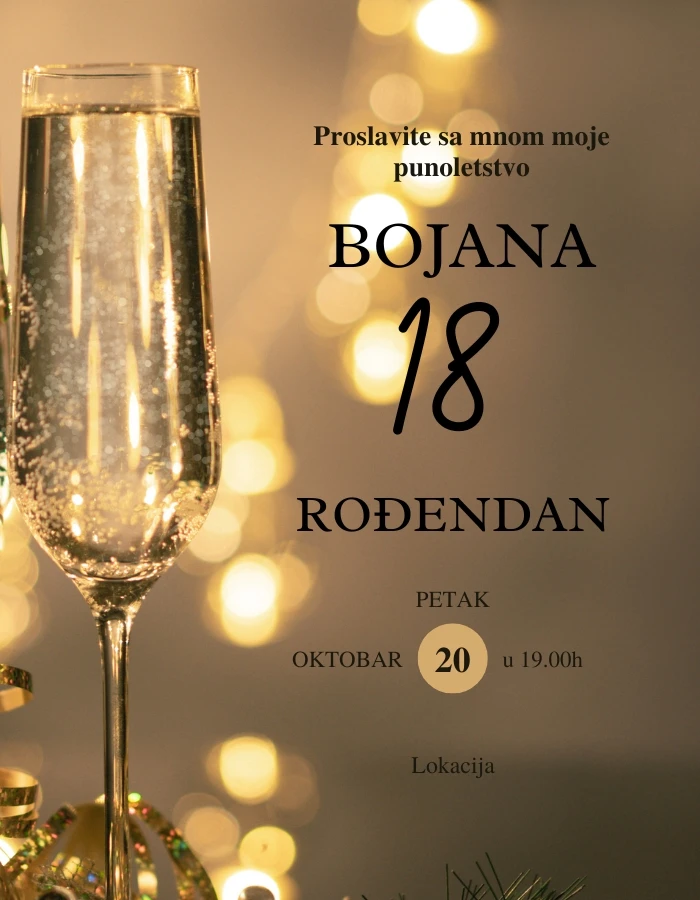 Pozivnica za 18. rodjendan (3) Pozivnica za 18. rodjendan 3