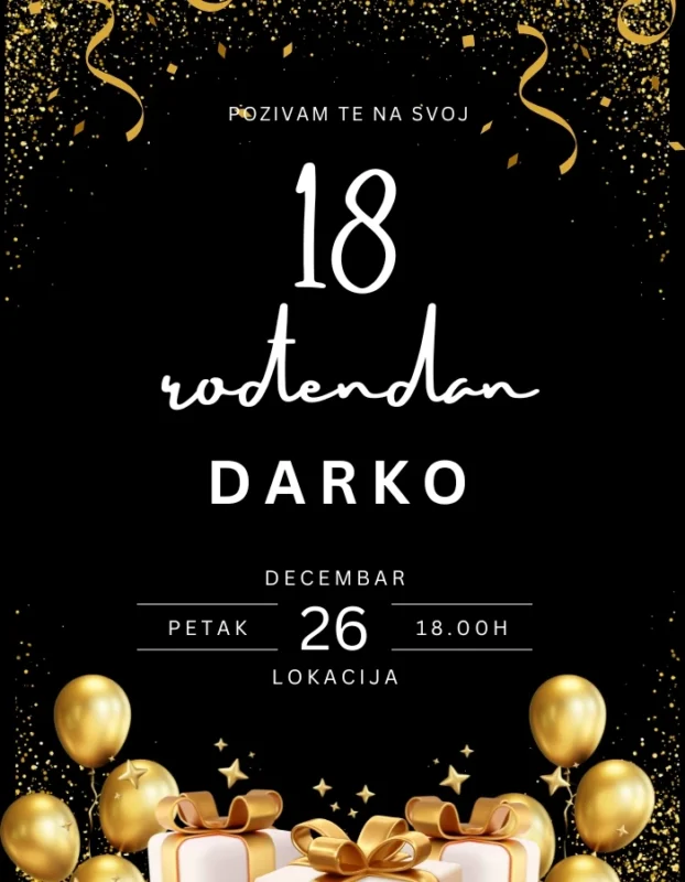 Tekstovi za pozivnice za 18 rođendan 6 Pozivnica za 18. rodjendan 4
